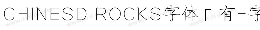 CHINESD ROCKS字体谁有字体转换